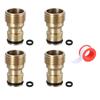 Sturdy Stainless Steel 3/4Inch Garden Hose Quick Connection Adapters with Male Thread for Tap and Sprinklers Daily Use