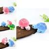 Adorable Plush Turtle Toy Stuffed Animal Soft Short Plush Green Pink Blue 10cm