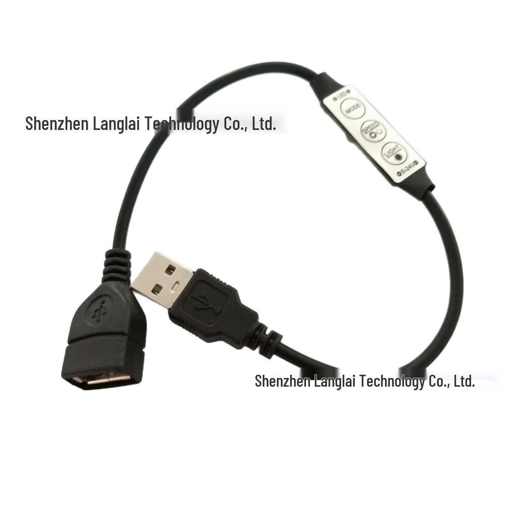 5V-24V USB Mini 3-Key LED Strip Dimmer Controller