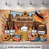 2D-Flachbanner, Illustration zum Thema Oktoberfest, geeignet für Wandhintergründe in Wohnzimmern, Schlafzimmern und Büros