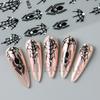 New Nail Art Stickers Ins Halloween Dark Series Spider Web Spider with Diamond Nail Art Stickers