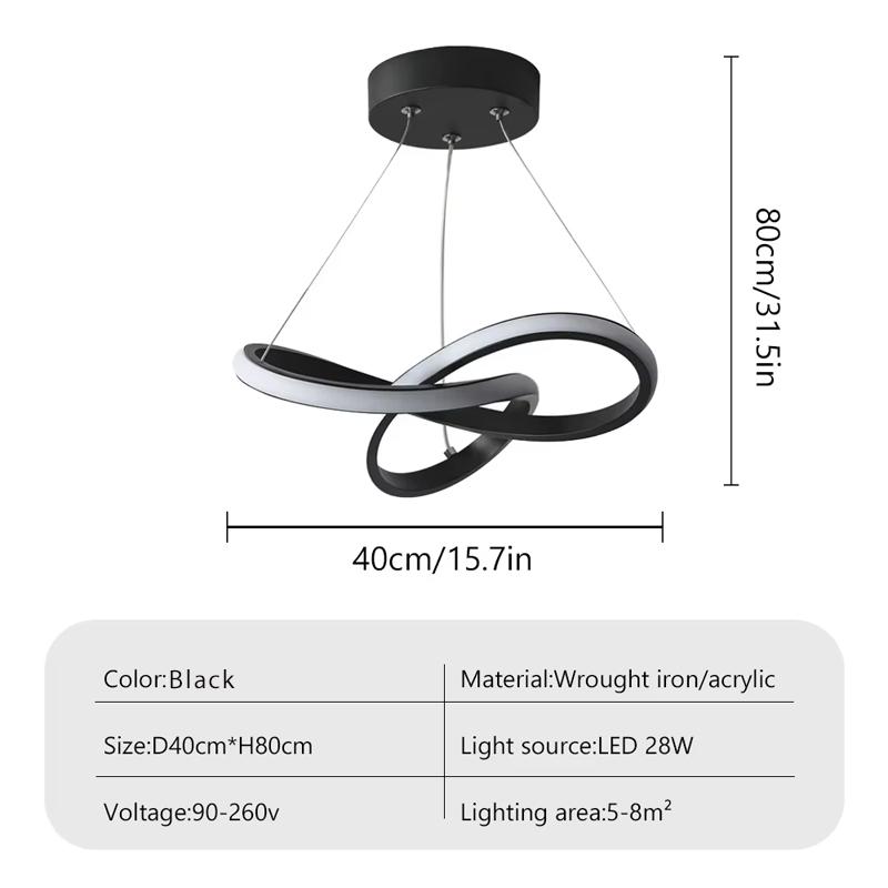 Modern Ceiling Lamp 40/50cm Tricolor light Ceiling Chandelier Bedroom Living Room Restaurant Indoor Home Decor LED Pendant Light