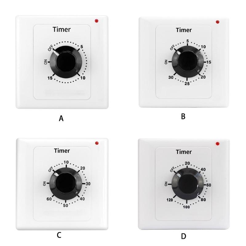 15A Mechanische Countdown-Timer-Schalter 86 Panel Digitale Zeit-Countdown-Steuerung für Lüfter, Warmwasserbereiter, Pumpe