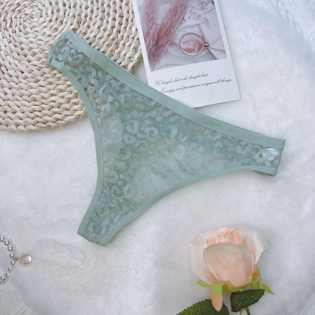 Ultra-Thin Leopard Print Lace Thong: Sexy, Comfortable & Hip-Lifting