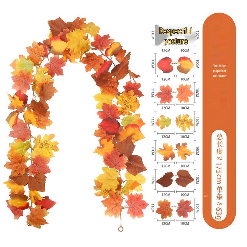 Skladem Podzimní a Halloweenská dekorace z javorových listů pro Vánoce a Den díkůvzdání