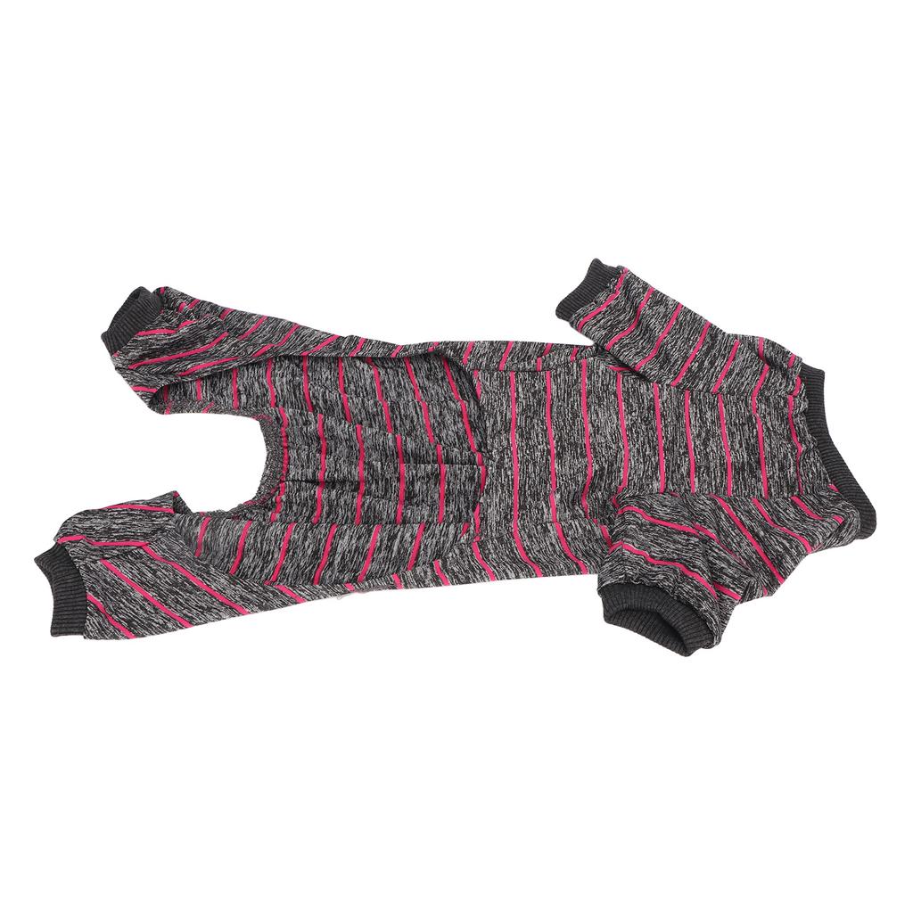 Dog Striped Pajamas Thin Breathable 4 Legs Pet Pajamas Dog Apparels for Summer Home XL