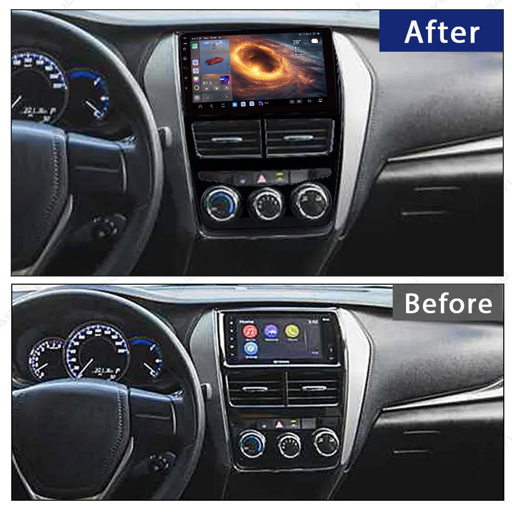 For Toyota Yaris Vios 2017-2020 Navigation GPS Android Car Radio Multimedia Player Stereo wifi+4G Carplay Auto Video