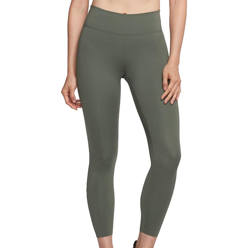 Nike One Luxe Solid Color Fitness Training Mid-Rise Leggings Women Leggings Green BQ9995-326