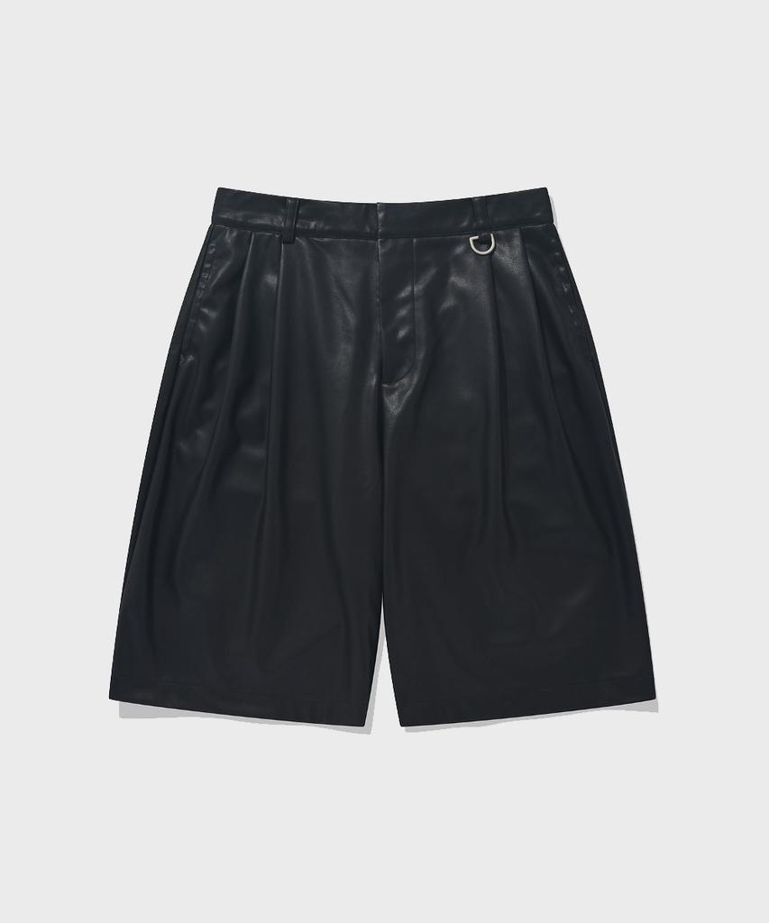 FALLETT Wide Bermuda Pants Black