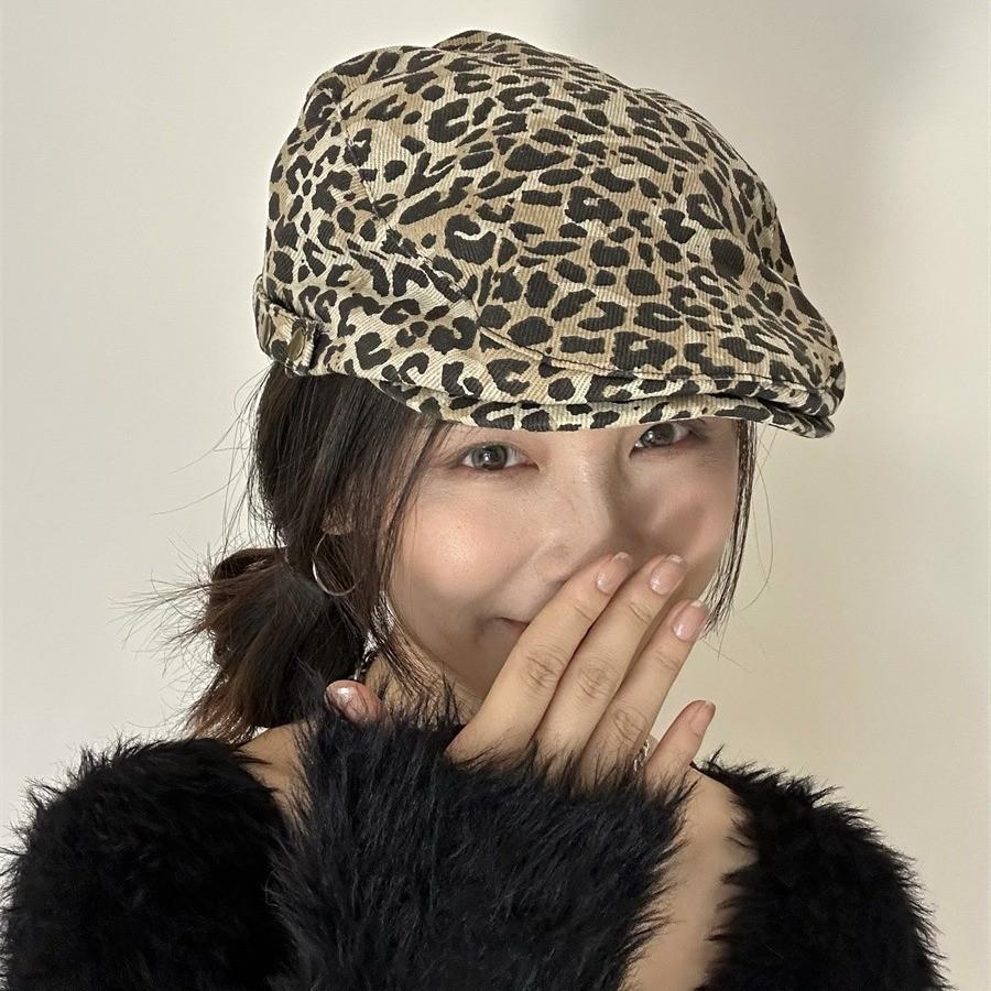 Leopard Print Eyecatching Duckbill Hat Comfortable Unisex Cap For Wear Everyday