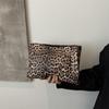 Stylish And Simple Leopard Print Clutch Bag Autumn Foreign Style High Value Rivet Small Square Bag