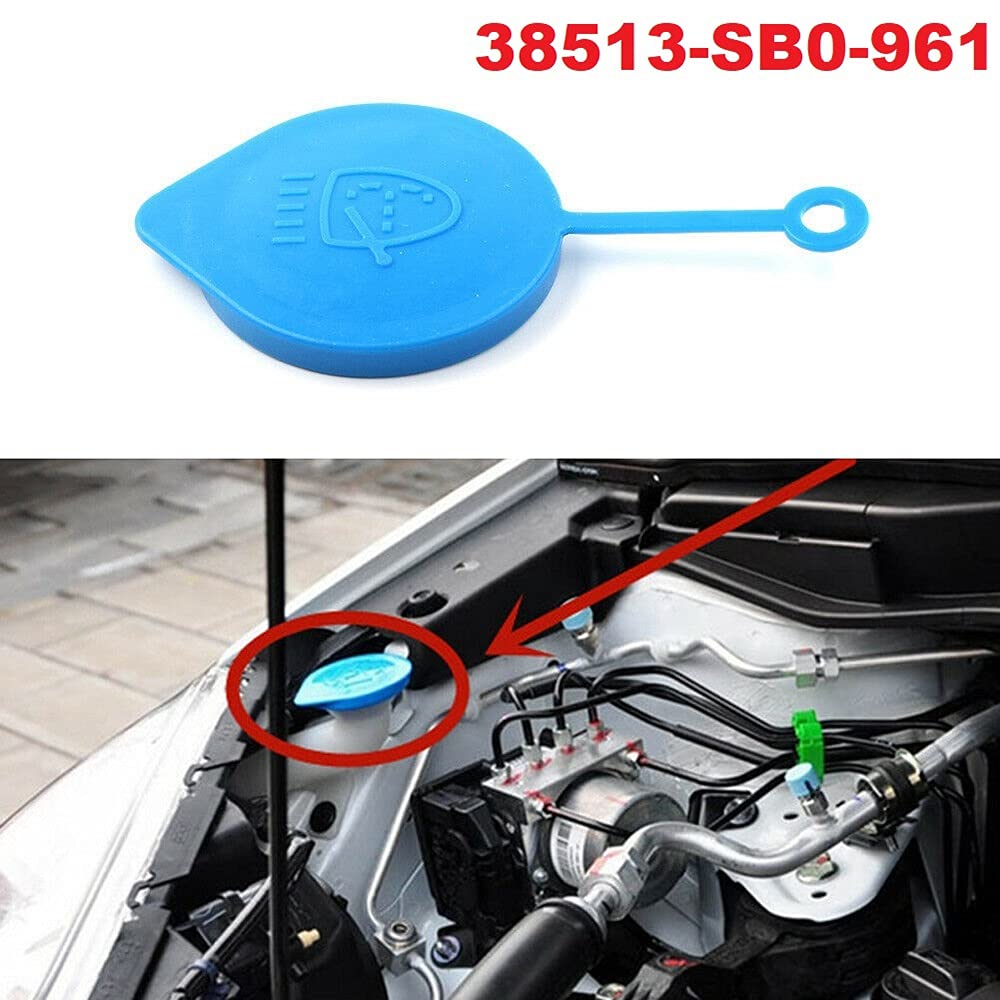 Klaxib Windshield Wiper Washer Fluid Reservoir Tank Cap for CITY CRX FIT, 38513SB0961 38513-SB0-961