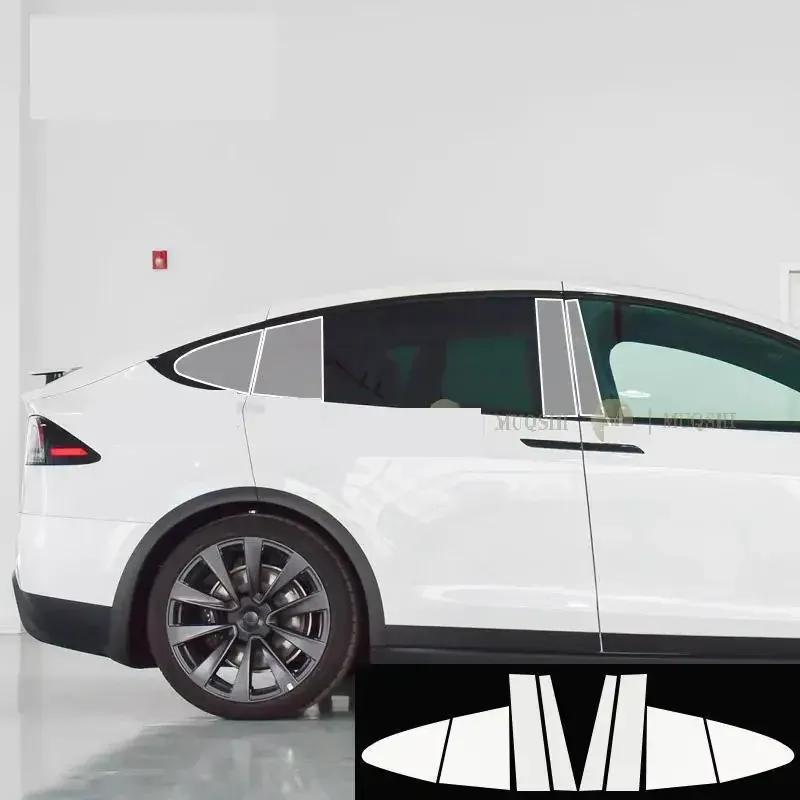 For Tesla Model X Car Exterior Car window pillar Anti-scratch TPU Protective film Anti-scratch Repair film Accessories PPF