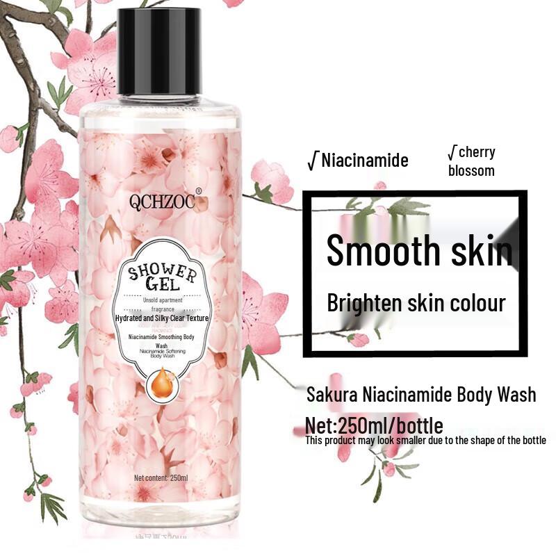 

QCHZOC Cherry Blossom Niacinamide Shower Gel