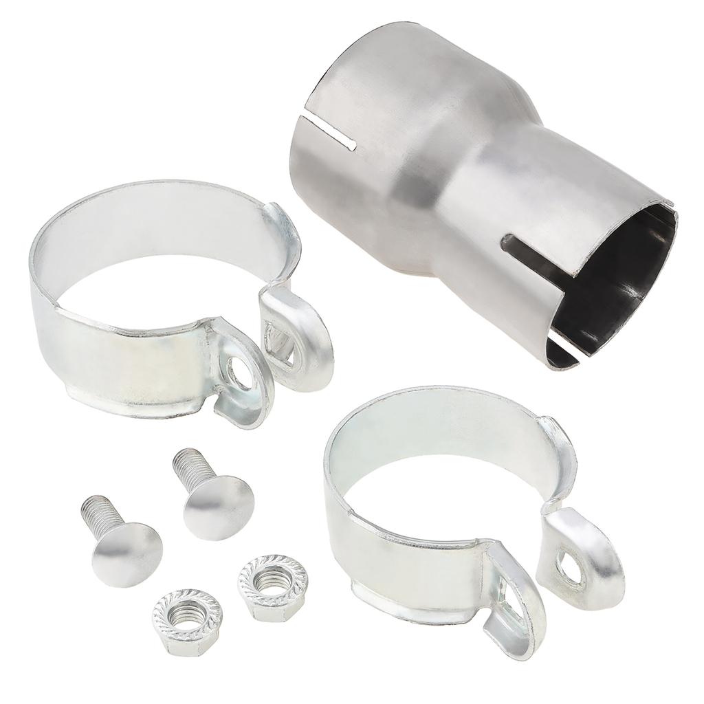Προσαρμογέας Εξάτμισης 2,5 έως 3 ιντσών, Μειωτικός Σωλήνας Διπλού Σφιγκτήρα, Προσαρμογέας Σωλήνα Εξάτμισης από Χάλυβα Άνθρακα, Σωλήνας Συνδετήρας Μειωτή Εξάτμισης, Διάφορα κλιπ σχήματος U