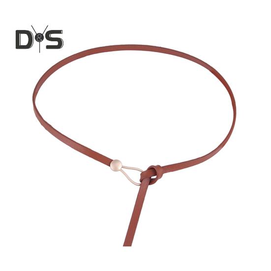 

Тонкий ремень из искусственной кожи с пряжкой из сплава, универсальный дизайн без отверстий, женский повседневный ремень, аксессуар для повседневной одежды верблюд