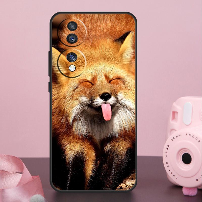 Cute Fox In Autumn Case For Honor 200 400 Pro 50 70 90 X9a X9b X9c X9d X8b X8c Win Magic 7 Lite 5 6 8 Pro Cover