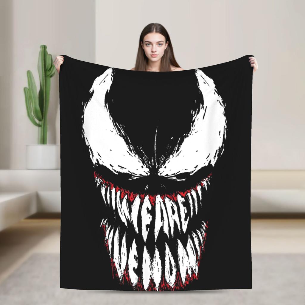 Venom Blanket Plush Awesome Soft Throw Blanket for Coverlet Decoration