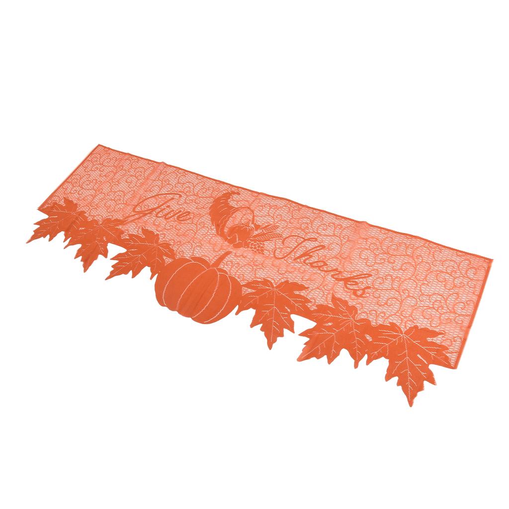 Erntedank Tischläufer Premium Polyester Glatte Oberfläche Weiche Textur Hohe Strapazierfähigkeit Erntedank Kamin Schal