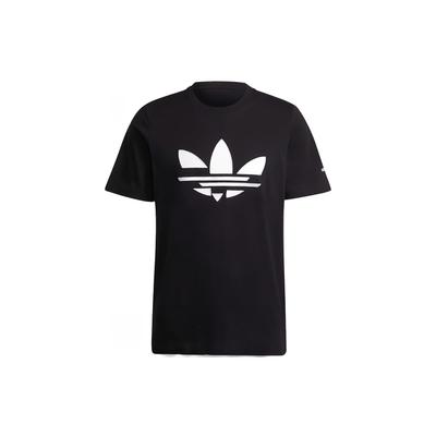 Tricou cu mânecă scurtă respirabil cu logo mare Trefoil clasic Originals pentru bărbați, topuri, negru H35647