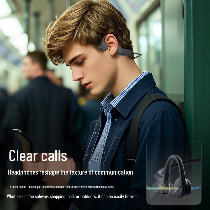 X3 Bone Conduction Bluetooth Headphones: Long Battery Life, Comfortable for Long Wear, Ideal for Running and Sports.