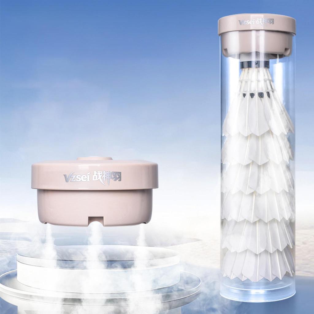 Feather Shuttlecock Humidifier for Badminton Portable Ball Steamer & Moisturizer Keeps Feathers Hydrated Ideal for Training Spor