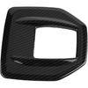 Tbest Stelvio,Gear Shift Head Gear Shift Accessories Carbon Fiber Abs Gear Shift Box Panel Cover Trim for Giulia 2017-2018