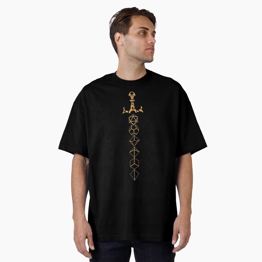 Dice Set Sword Tabletop RPG Gaming Casual TShirt Mens and Womens Luxury Brand Top M
