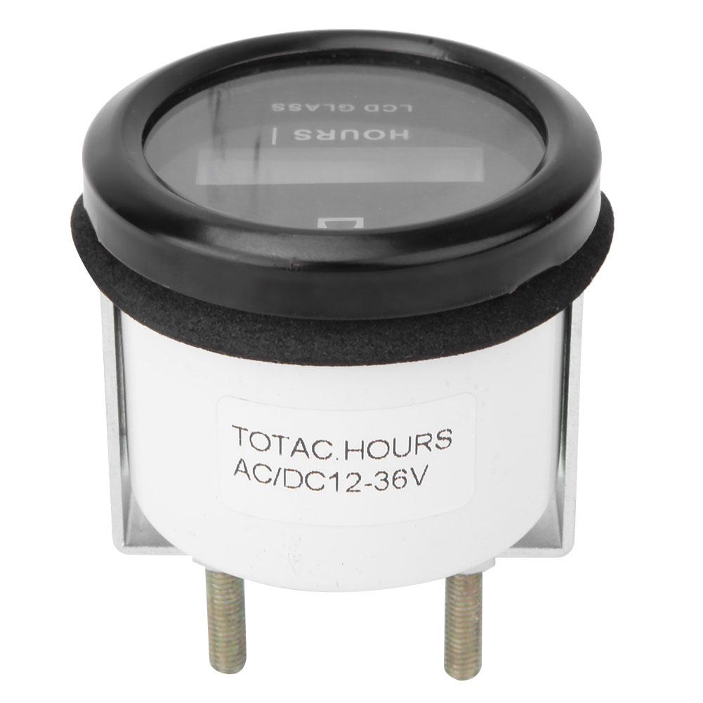 LCD Display Digital Hour Meter for Engineering Vehicle Generator 0 999999.99 Hours