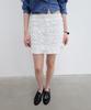 Yunse Crinkle Mini Skirt (White)