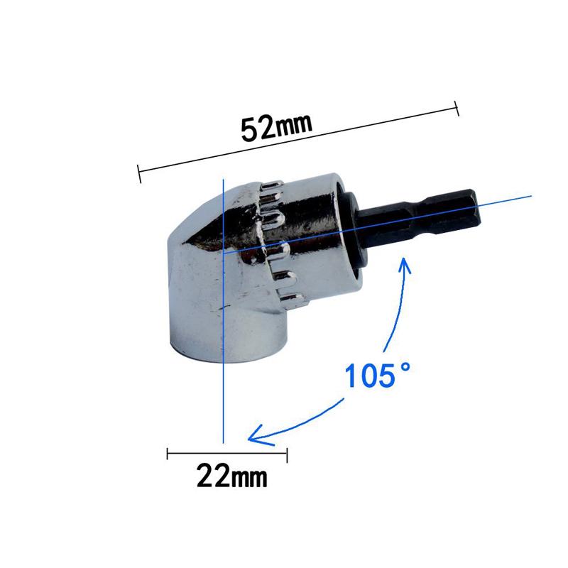 105 Degree Angle Hex Bit Screwdriver Socket Stand Adapter Adjustable Bits Drill Angle Screwdriver Batch Head Practical Household Product
