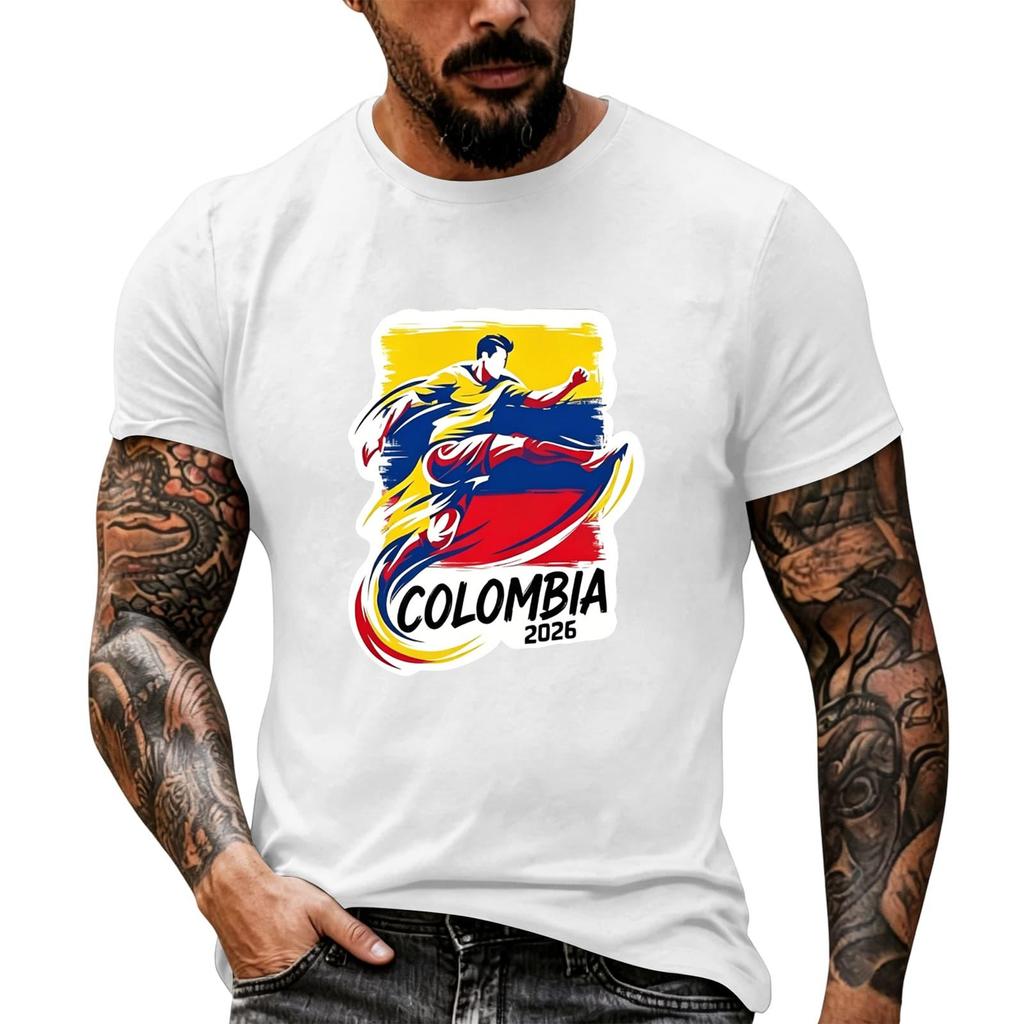 Men's Short Sleeve Graphic T Shirt Casual Crew Neck Cotton Tee Lightweight Comfortable Fit for Everyday Wear