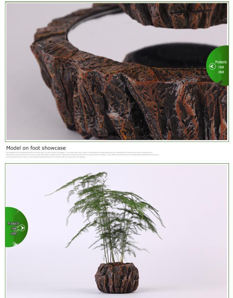 Magnetic Levitation Potted Plant Ornament - Creative Home Décor & Gift