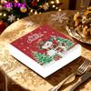 20pcs Disposable Napkins with Christmas Collection Pattern Print for Wedding,Parties,and Daily Use for Thanksgiving Fall Christmas Table Decoration