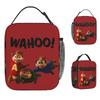 Borsa Pranzo Alvin And The Chipmunks Per Bambino Stampa Lunch Box Carina Borsa Frigo da Viaggio Portatile Cerniera Borsa Tote Impermeabile Sacchetti Cibo
