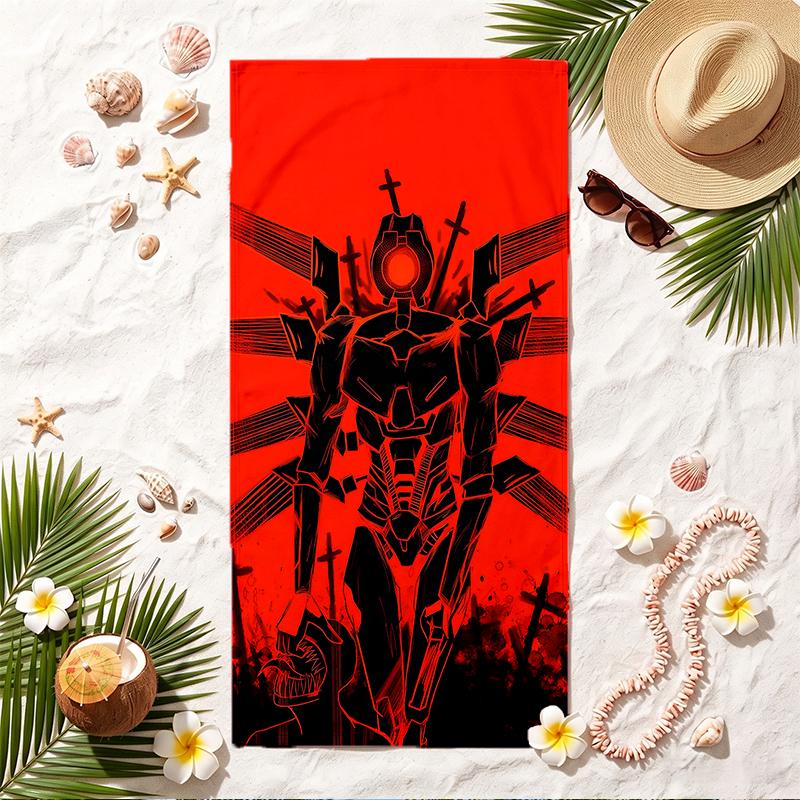 Ultrakill Soft Beach Towel Stylish Beach Pool Towel for Summer Seaside Vacation Travel