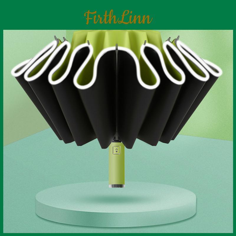 Umbrella Strong Folding For Automatic Men Women Windproof 12ribs Reverse Umbrella Wind Resistant Trip Inverted Rain Umbrella