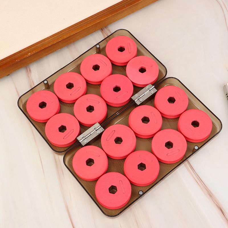 16Pcs/Box Foam Spools Line Box Winding Board Fishing Line Shaft Fishing Lure Hook Rig Bait Storage Case Fishing Tackle Box