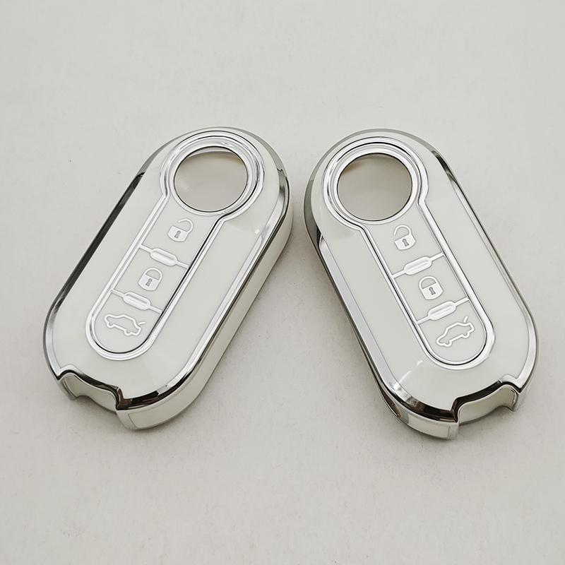 1pc New TPU Car Key Case Cover Shell For FIAT 500 Ducato Punto Panda Lancia Musa Citroen Jumper Peugeot Boxer Accessories