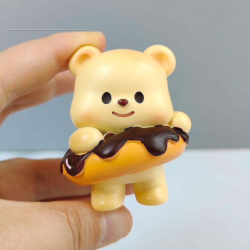 Butter Bear Blind Box Figure: Internet Celebrity Milky Little Bear Doll for Desktop or Car Decoration and Birthday Gift.