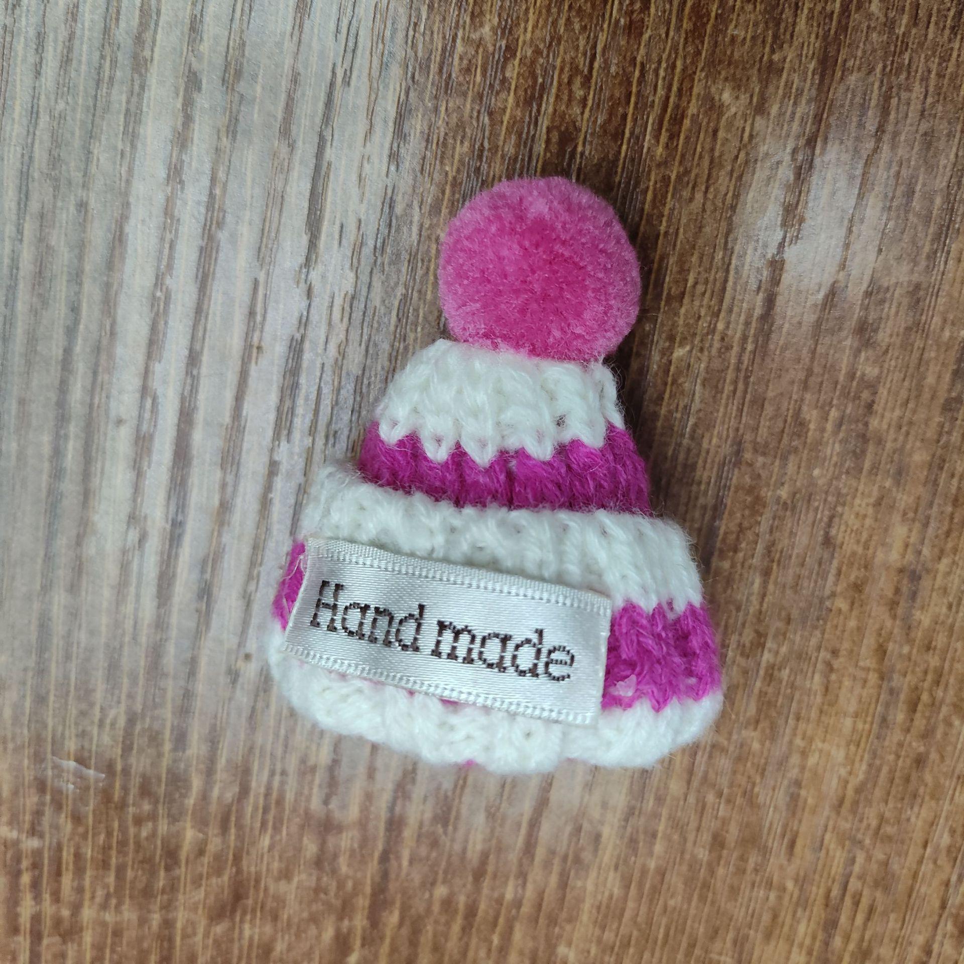 

Милая мини-вязаная шерстяная шапка для собак ручной работы - праздничный рождественский модный декор