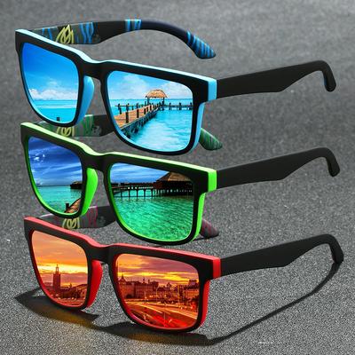 Fantasy Cool UV Protection Square Fashion Sunglasses for Men and Women Outdoor Sports Travel Driving Fish Golf