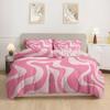 Black Plus White Striped Quen Sized Dimensions Soft Duvet Cover, Stylish Soft Warm Soft Duvet Cover, Suitable For Men Plus Women Bedrom Soft Duvet