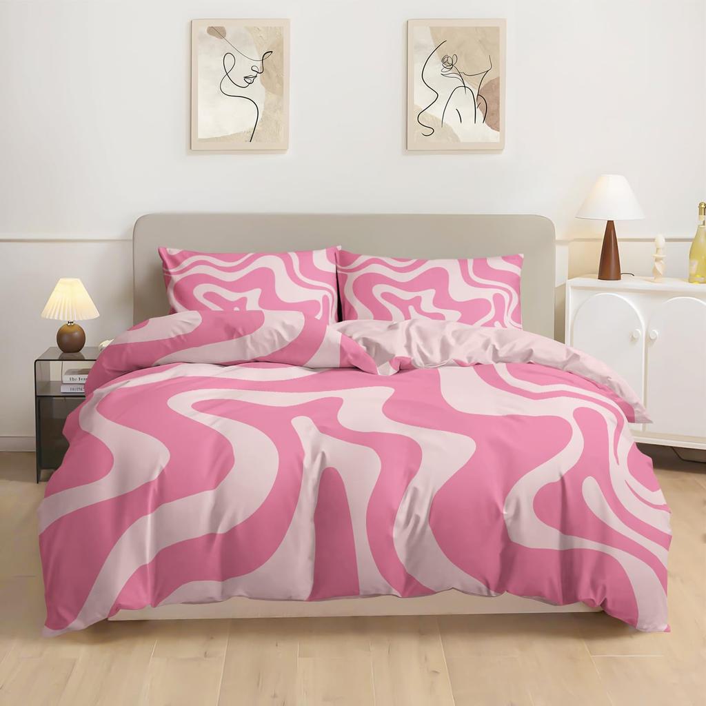 Black Plus White Striped Quen Sized Dimensions Soft Duvet Cover, Stylish Soft Warm Soft Duvet Cover, Suitable For Men Plus Women Bedrom Soft Duvet