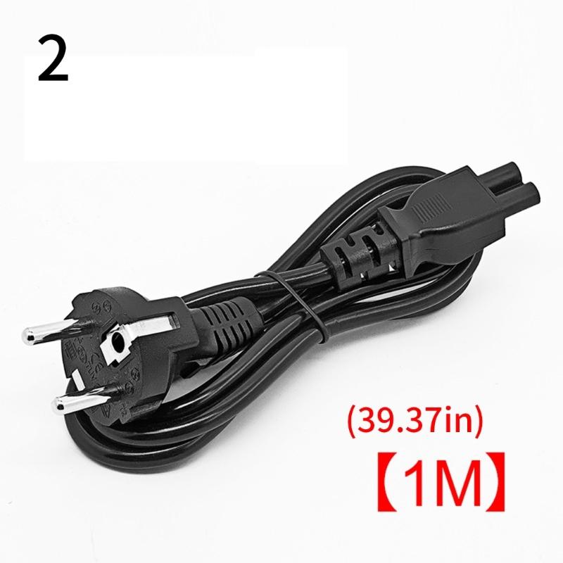 3 Prong Laptop Charging Cable Power Cord Suitable for Multiple Laptop Brands Fast Charging and Overload Protections