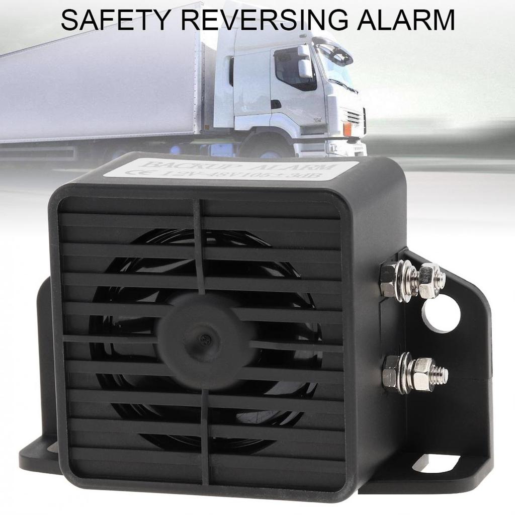 12V-24V Truck Siren 105dB Reverse Backup Beeper Alarm - 12V-24V For Trucks, Cars & Commercial Vehicles Back Up Alarm