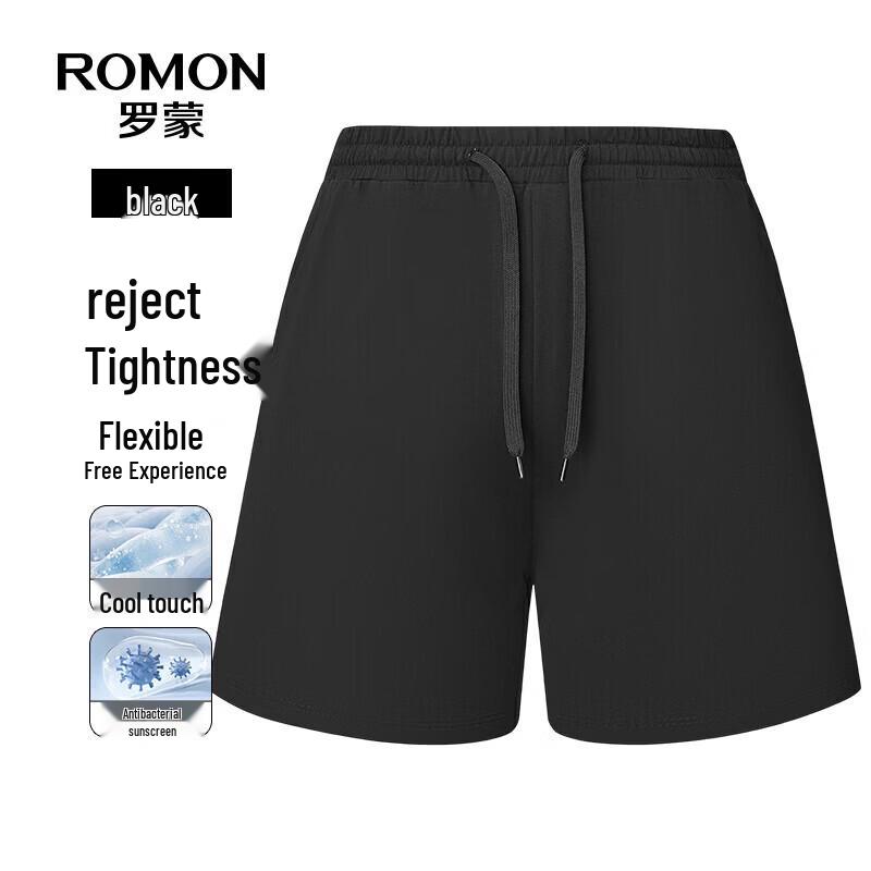 ROMON Men s Lightweight Ice Silk Bermuda Shorts 185