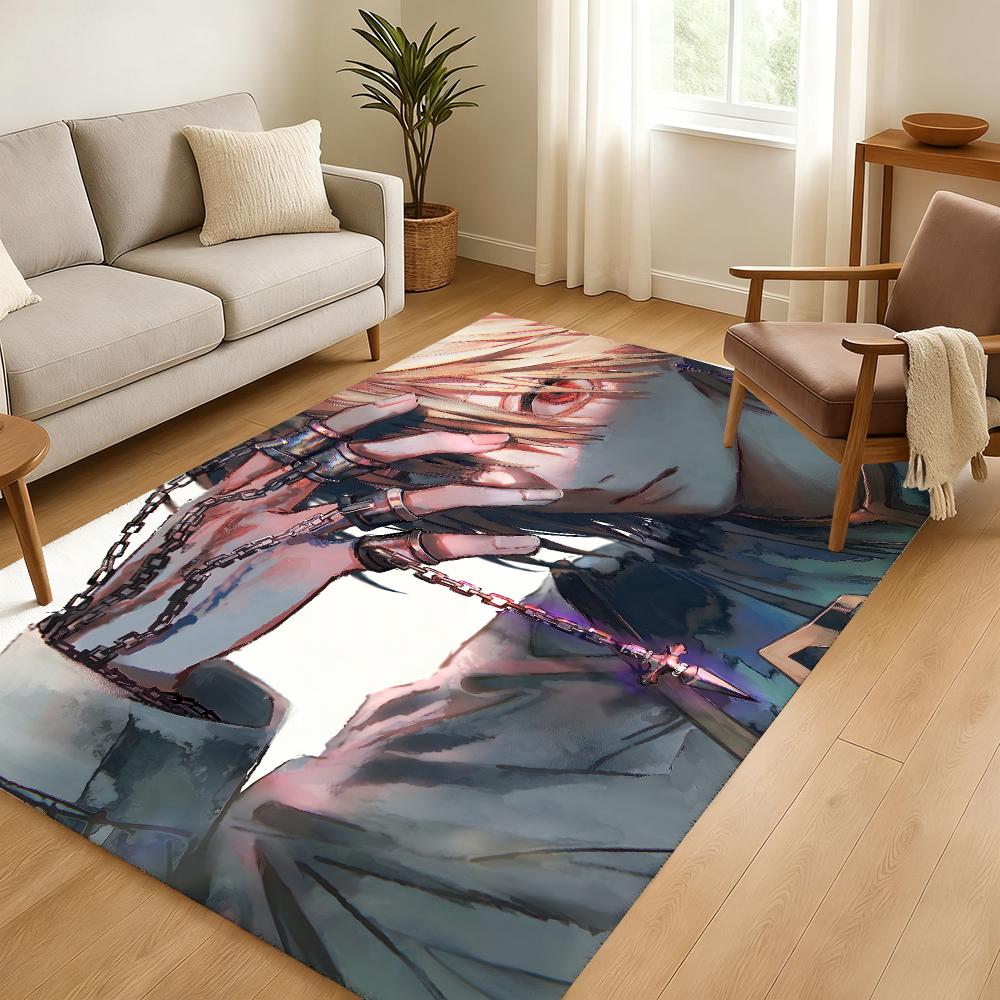 Kurapika Floor Mat Soft Thickened Absorbent Non-Slip Bedroom Living Room Door Mat Home Decor Flannel Rugs