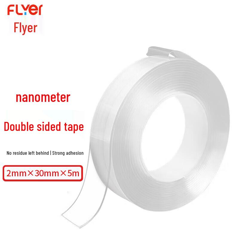 FLYER Transparent Nano Double-Sided Acrylic Mounting Tape