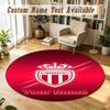 Round Rug Custom NameMonaco FC Pattern Non Slip Carpet Home Floor Decor